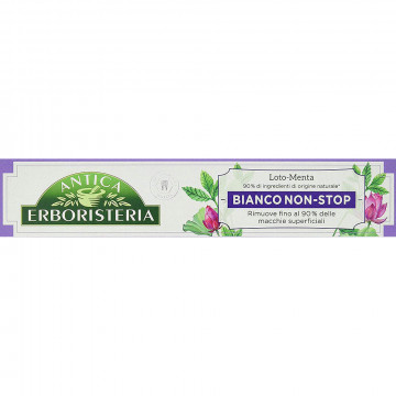 Antica Erboristeria, Dentifricio Sbiancante Bianco Non-Stop Antimacchia con Ingredienti Naturali, 75 Ml