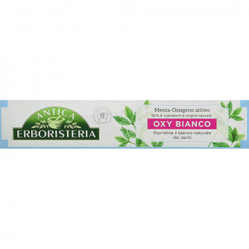 Antica Erboristeria, Dentifricio Sbiancante Oxy Bianco Antimacchia con Ingredienti Naturali, 75 Ml