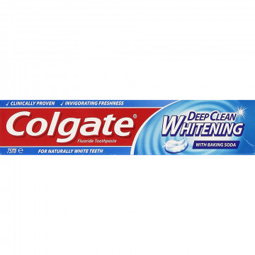 Colgate - Dentifricio, Deep Clean Whitening Con Bicrbonato Di Sodio,  75 Ml