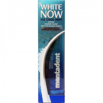 Mentadent Dentifricio White Now Ice Cool Mint, 75 Ml