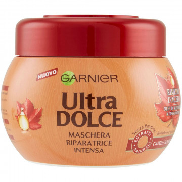 Garnier Ultra Dolce Maschera Rimedio d'Acero  Riparatrice Intensa,  300 Ml