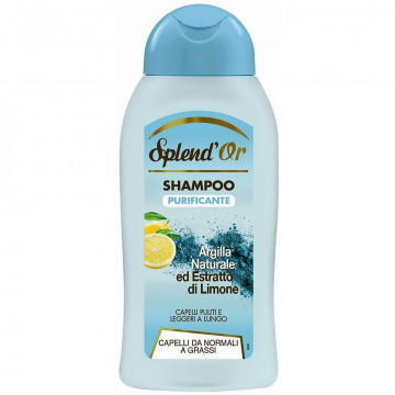 Shampoo Purificante Argilla Naturale ed Estratto di Limone,  300 Ml