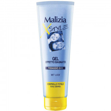 Malizia Gel Capelli X-style Effetto Bagnato, 250Ml