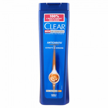 Clear Shampoo Antiforfora  Anticaduta Ginseng - Capelli Deboli, 250Ml