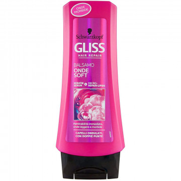 Testanera Gliss Balsamo Onde Soft per capelli ondulati con punte secche e radici grasse,  200 Ml