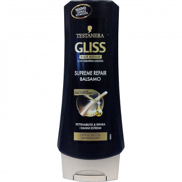 Testanera Gliss Balsamo Supreme Repair per capelli secchi, 200Ml