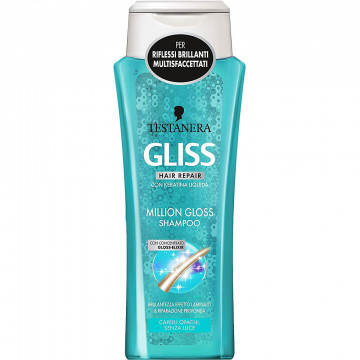 Testanera Gliss Shampoo Million Gloss, per capelli opachi e senza luce, 250 Ml