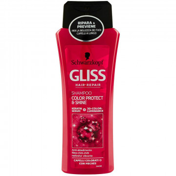 Testanera Gliss Shampoo Color Protect & Shine, per capelli colorati o con meches,  250 Ml