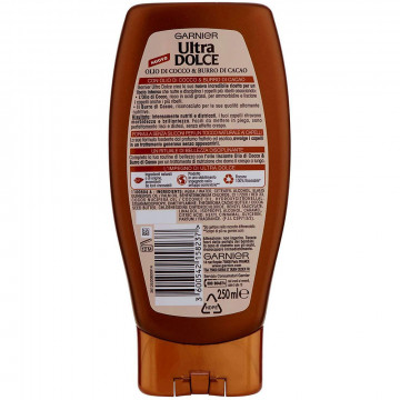 Garnier Ultra Dolce Balsamo ultra ricco, All'olio di cocco e burro di cacao, 250 Ml