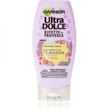 Garnier Ultra Dolce Ricette di Provenza Balsamo per Capelli Delicati Spenti senza Parabeni,  200 Ml