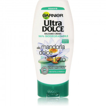 Garnier Ultra Dolce alla Mandorla Dolce e Fiori di Loto Balsamo per Tutta la Famiglia,  200 Ml