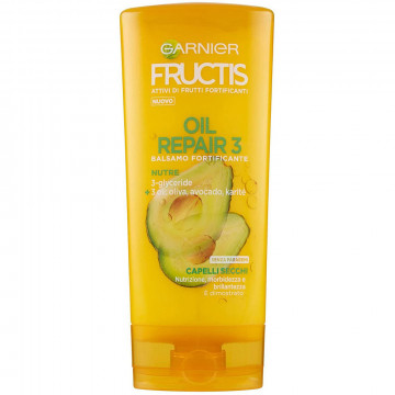 Garnier Balsamo Fructis Oil Repair, Balsamo per Capelli Secchi Crespi o Spenti,  200 Ml