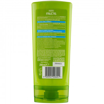 Garnier Balsamo Fructis Capelli Normali, Concentrato Attivo di Frutti, Capelli Forti e ottimi, 200 Ml