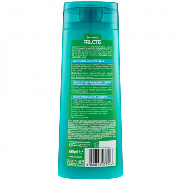 Garnier - Fresh, Shampoo Fortificante, capelli normali, rapidi ad ingrassarsi, 250 Ml