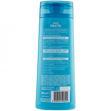 Garnier Shampoo Fructis Rigenera Antiforfora, Antiforfora e Antibatterico, 250 Ml