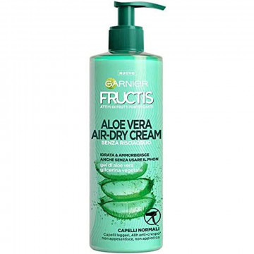 Garnier Fructis Aloe Vera Air-dry Cream con Glicerina Vegetale e Gel di Aloe Vera,  400 Ml