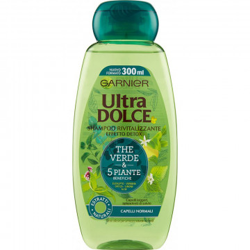 Garnier Ultra Dolce Shampoo 5 Piante, 300 Ml