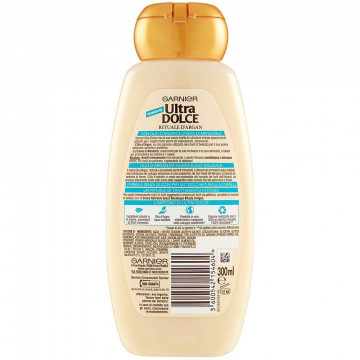 Garnier Ultra Dolce Shampoo Crema Rituale D'Argan, per Capelli Molto Secchi, 300Ml