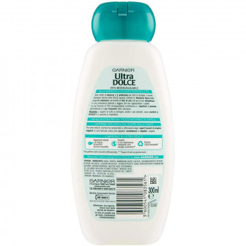 Garnier Ultra Dolce Shampoo Mandorla, Fior di Loto, 300Ml