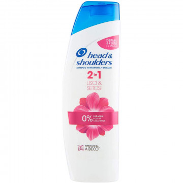 Head & Shoulders shampoo 2in1 capelli lisci, 225 Ml