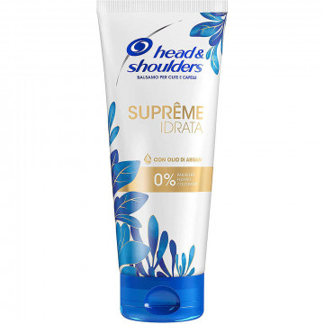 Head & Shoulders Supreme Idrata Balsamo per Cute e Capelli con Olio di Argan, 220 Ml