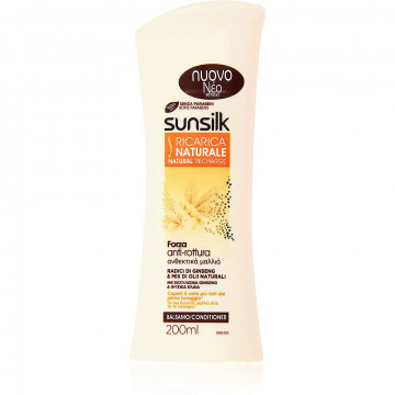 Sunsilk Ricarica Naturale Olio d'Argan & di Mandorle, Balsamo, 200 Ml