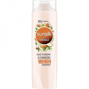 Sunsilk Ricarica Naturale  Olio d'Argan & di Mandorle, Shampoo, 250 Ml