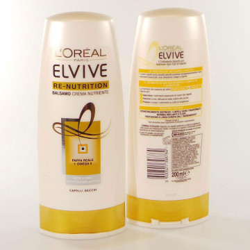 L'Oréal Elvive Re-Nutrition Balsamo Crema Nutriente, 200 Ml