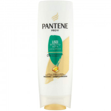 Pantene Pro - V Balsamo Lisci Effetto Seta Morbidezza Effetto Seta e Controllo dell'Effetto Crespo, 180 Ml