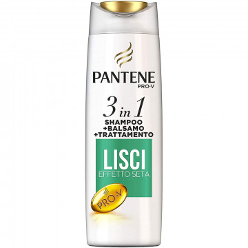 Pantene Pro-V 3 in 1 Lisci Effetto Seta Shampoo Balsamo e Intensivo, 225 Ml