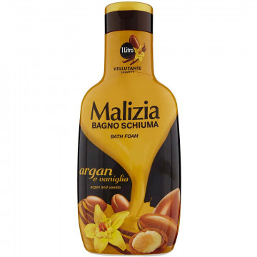 Malizia Bagno Schiuma, Argan e Vaniglia, 1000 Ml