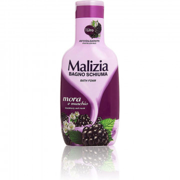 Malizia  Bagno Schiuma, Mora e Muschio, 1000 Ml