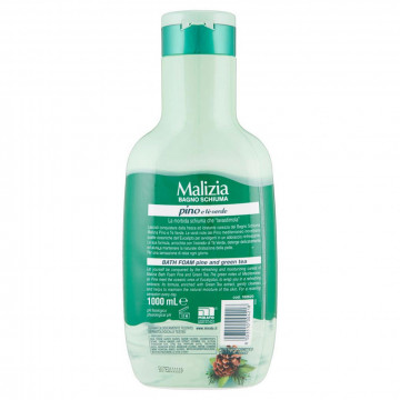 Malizia Bagnoschiuma Pino E Te' Verde, 1000 Ml