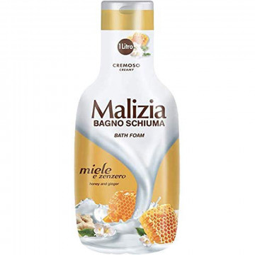 Malizia Bagno Schiuma miele e zenzero, 1000 Ml