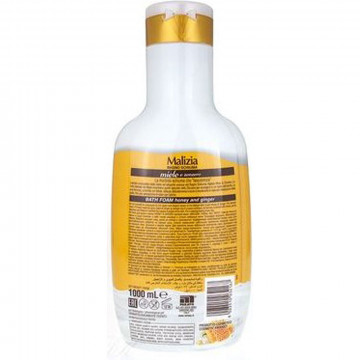 Malizia Bagno Schiuma miele e zenzero, 1000 Ml