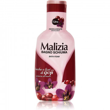 Malizia Bagno Schiuma, Bacche e Fiori di Goji, 1000 Ml