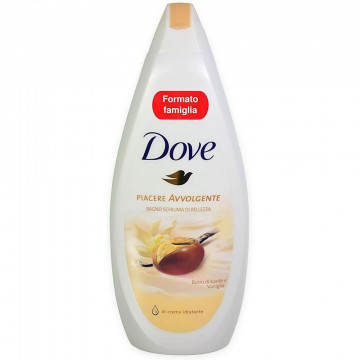 Dove Bagnodoccia Piacere Avvolgente Burro di Karitè e Vaniglia, 700 Ml