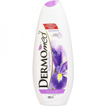 Dermomed Bagnoschiuma, Talco e Iris, Senza Parabeni, 750 Ml