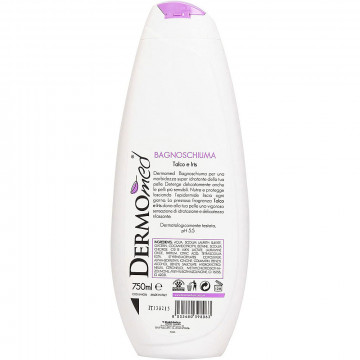 Dermomed Bagnoschiuma, Talco e Iris, Senza Parabeni, 750 Ml