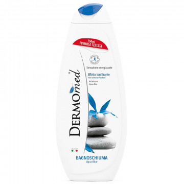 Dermomed Bagnoschiuma Effetto Tonificante - Aqua Blue, 750Ml