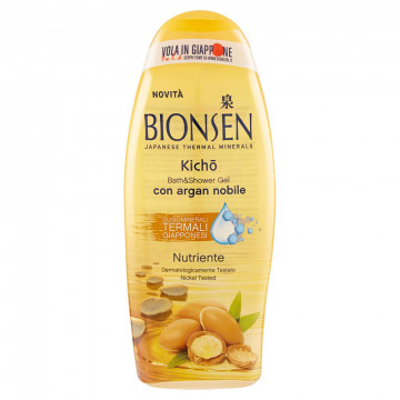 Bionsen Bath&Shower Gel Kichō Nutriente con argan nobile, 750 Ml