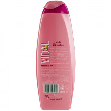 Vidal Bagno Schiuma Tonificante Mora E Muschio, 500 Ml