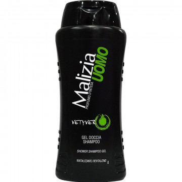 Malizia Doccia Shampoo Gel Rivitalizzante Vetyver, 250 ML