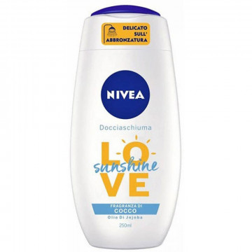 Nivea Love Sunshine Doccia schiuma Gel Cocco, 250 Ml