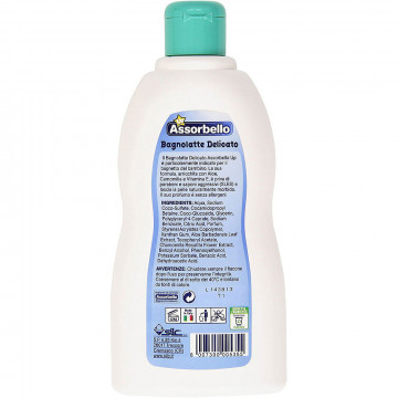 Assorbello Bagnolatte Delicato con aloe camomilla e Vitamina E,  500Ml