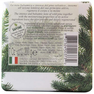 Marsiglia Toscano Saponeria Nesti wild Pine natural vegetable soap, 200 Gr