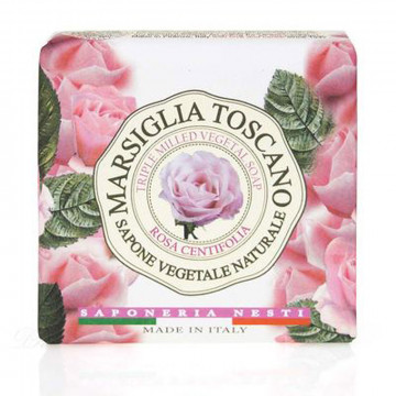 Marsiglia Toscano Nesti Dante Triple Milled Vegetal Soap Rosa Centifolia, 200 Gr