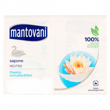 Mantovani Sapone Neutro Latte Riso, 100 Gr