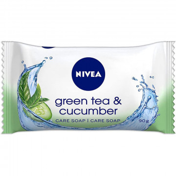 Nivea Sapone per la cura del tè verde e del cetriolo, 90 Gr