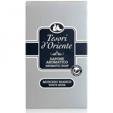 Tesori d'Oriente Sapone Aromatico Muschio Bianco, 150 Gr